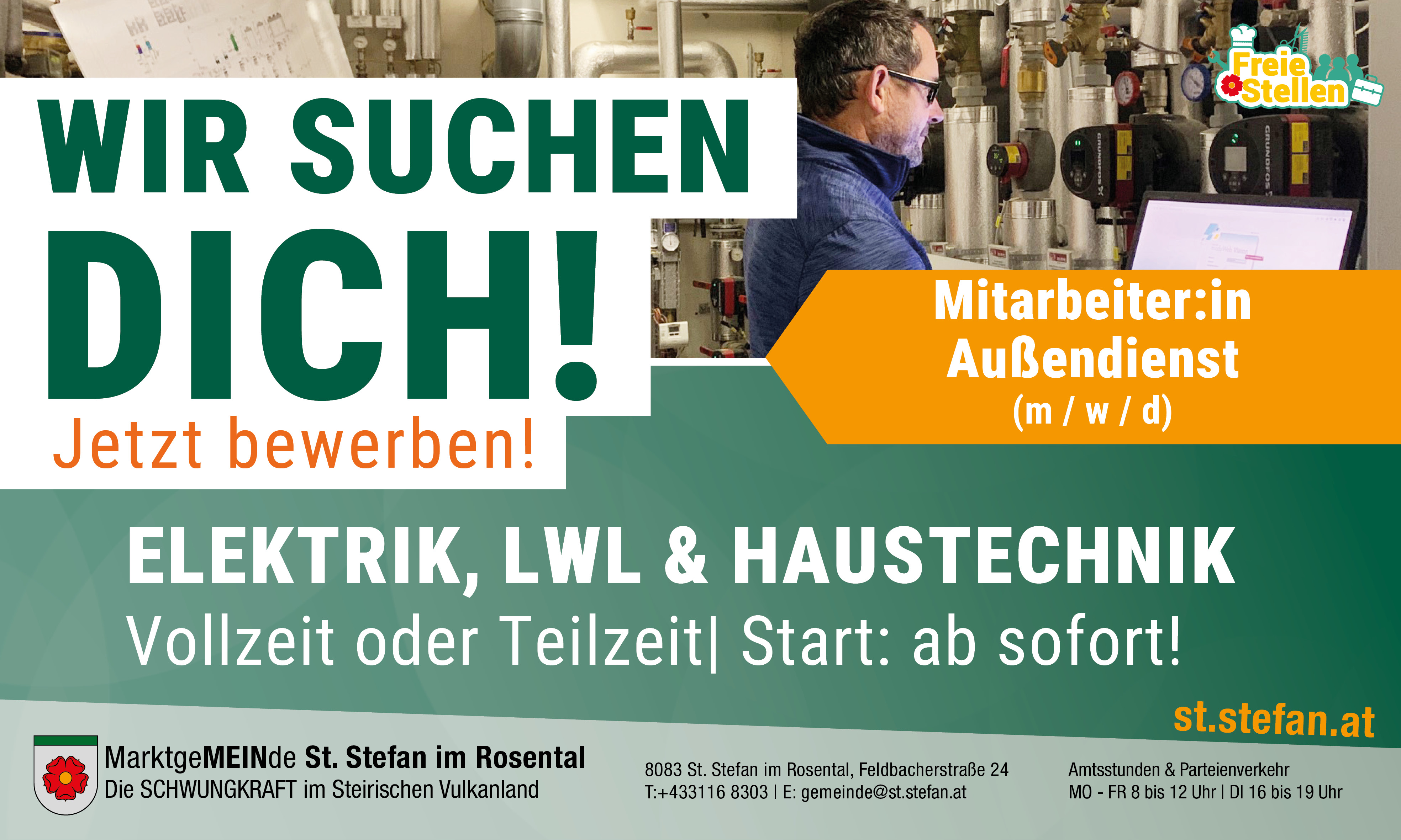 Stellenausschreibung Außendienst 