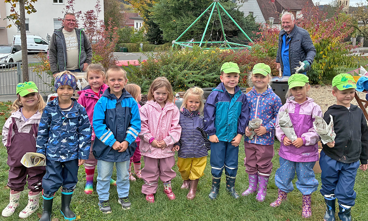 Kastanienbraten im Kindergarten